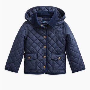 Polo Ralph Lauren Girl's Water-Resistant Barn Jacket Navy 6x